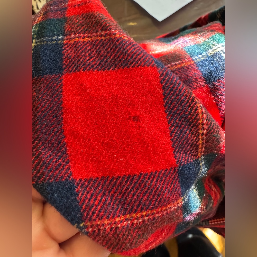 70s Vintage Pendleton Red Wool Robe Sz M - Picture 6 of 12